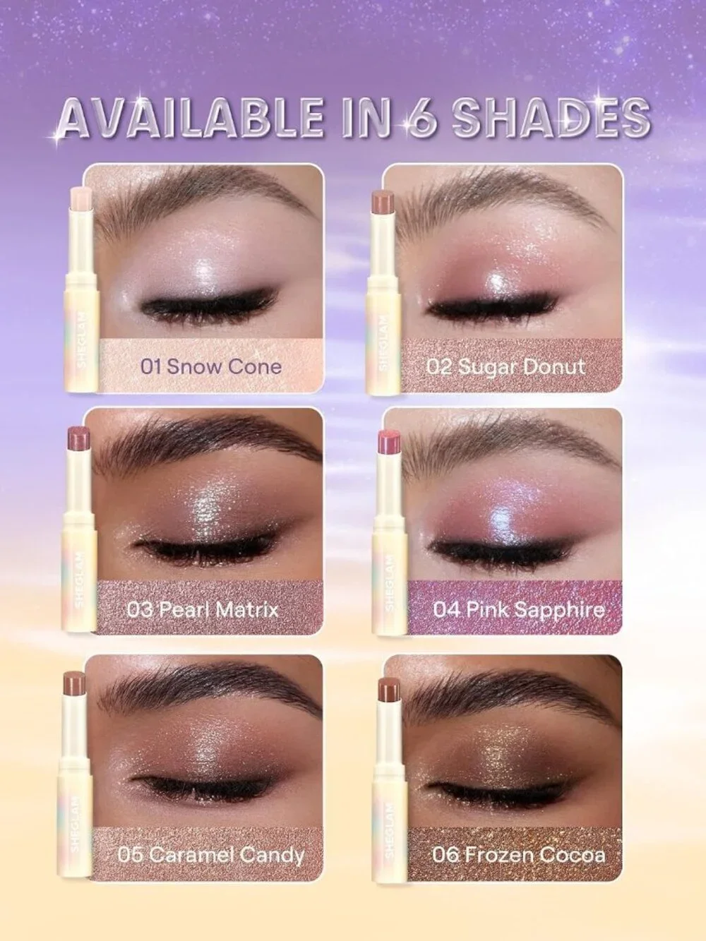 SHEGLAM Lunar Jelly Frosty Eyeshadow Stick